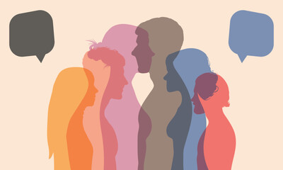 Sharing of information. Communicating. Talking and sharing thoughts. Socialising. Connecting diverse people of diverse ethnicities. Speaking.