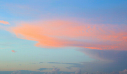 Graphic colored background clouds in the sky