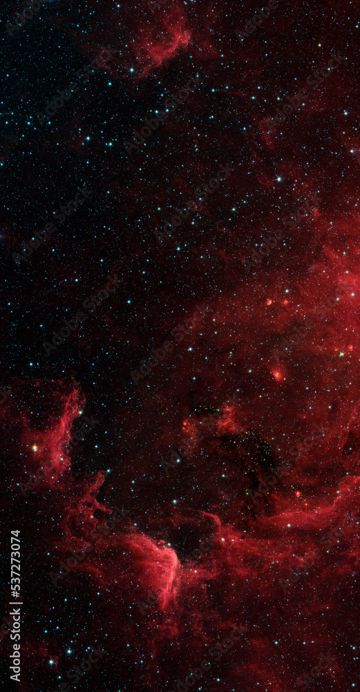 Wall mural space and glowing nebula background. elements of this image furnished by nasa.