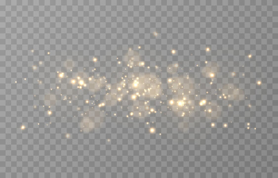 Vector magic glow. Sparkling light, sparkle dust png. Sparkling magical dust. Christmas light.