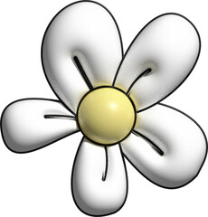 cute 3D flower leaves decoration