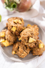 Apple oatmeal cookies