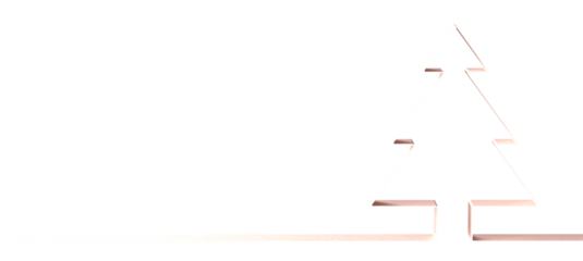 abstract christmas tree 3d rendering