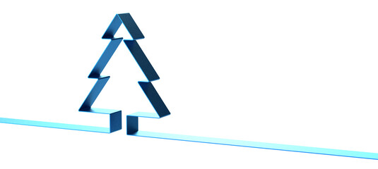 winter merry christmas card modern 3d minimal