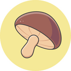 illustration of a mushroom icon