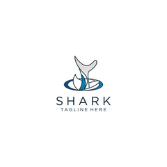 Shark logo icon vector image