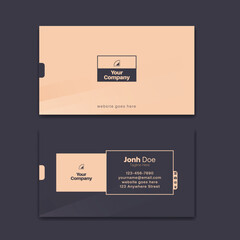 Creative Business Card Design Template. Modern Abstract Visiting Card Illustration. Minimal and Elegant Business Card Concept.