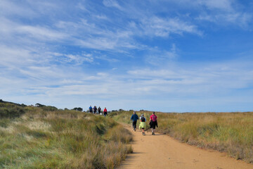 Senior hikers in Brittany - Tregor France