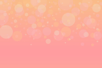 pastel pink and yellow gradient background with bokeh lights and blank space