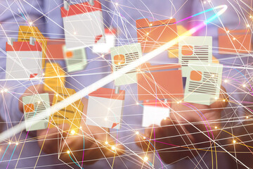 Business intelligence analyst dashboard on virtual