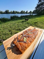 Flammlachs am See