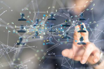 Unity group and teamwork concept