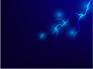The lightning shot looks scary. dull background