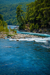 Canyoning and rafting trip of Koprucay River in Manavgat of Antalya, Turkey