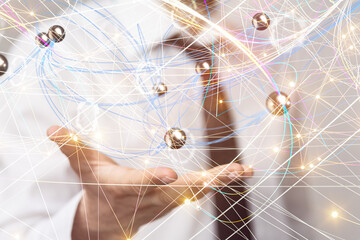 Business intelligence analyst dashboard on virtual