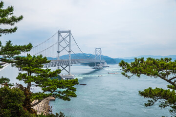 徳島県　大鳴門橋と鳴門海峡
