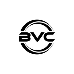BVC letter logo design with white background in illustrator, vector logo modern alphabet font overlap style. calligraphy designs for logo, Poster, Invitation, etc.