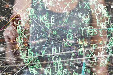 Business intelligence analyst dashboard on virtual