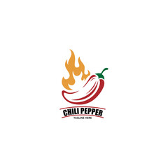 hot chili pepper logo template