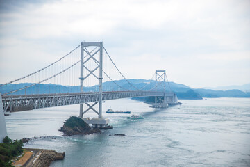 徳島県　大鳴門橋と鳴門海峡
