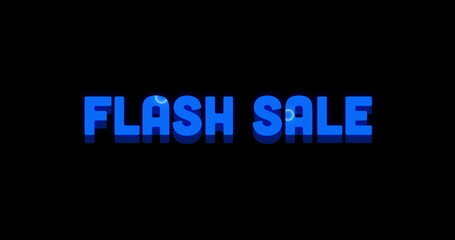 Flash Sale Advertisement with Swirling Paint Design