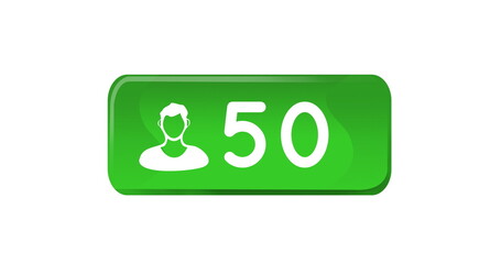 Image of 50 users on white background