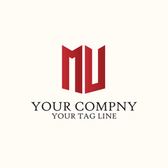 logo initial MU for your company