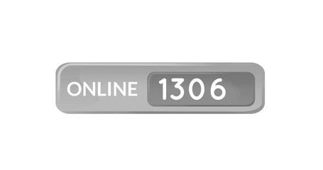 Image of 1306 online on white background