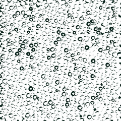 Bubble wrap seamless repeat pattern of circles, points. Vector.