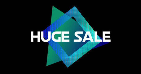 Huge Sale advertisement in Retro Eighties concept 4k