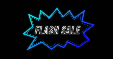 Flash Sale advertisement in Retro Eighties concept 4k
