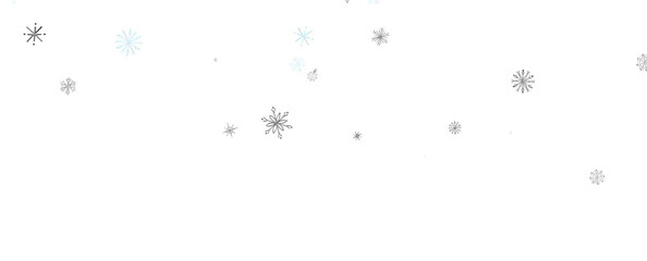 Falling snow at night. Bokeh lights