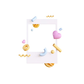 3d rendering SNS, Social media service, influencer background