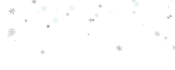 Winter christmas sky with falling snow