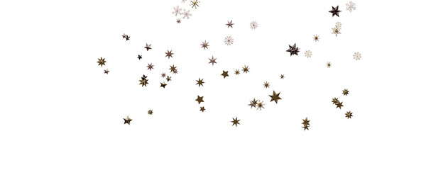 stars background, sparkle lights confetti falling. magic shining Flying christmas stars on night