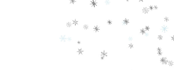 With Realistic Snowflakes Overlay On Light Silver Backdrop. Xmas Holidays