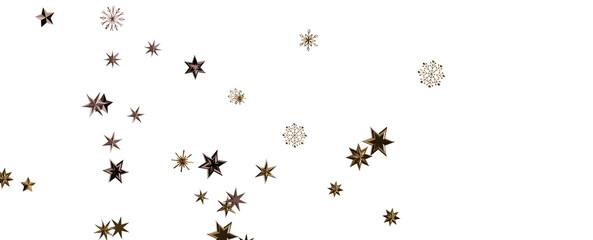 Glossy 3D Christmas star icon. Design element for holidays.