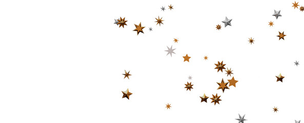 Glossy 3D Christmas star icon. Design element for holidays.