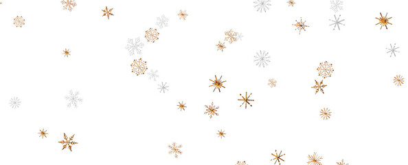 Winter christmas sky with falling snow