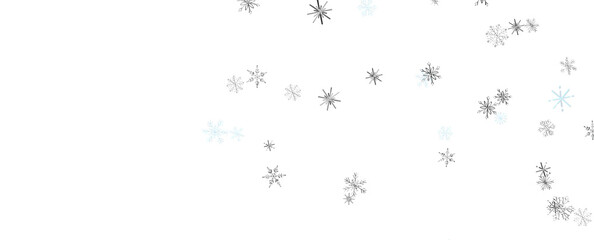 Snowflakes Falling On Snow - Winter Banner
