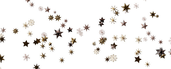 Glossy 3D Christmas star icon. Design element for holidays.