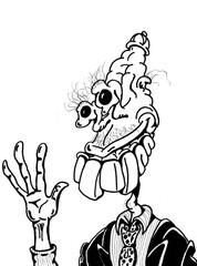 Fototapeta premium smiled alien