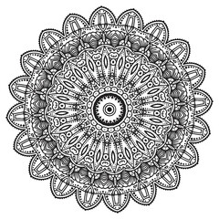 mandala coloring page.Vintage decorative elements, decorative ornament in ethnic oriental style Outline doodle hand-drawn vector illustration