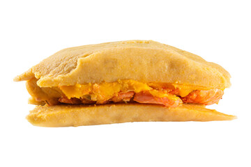 Abara with vatapá and shrimp isolated