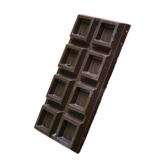 chocolate bar isolated
