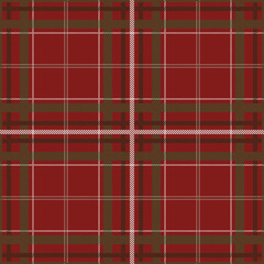 Tartan pattern,Scottish traditional fabric seamless Christmas tone, green and red background