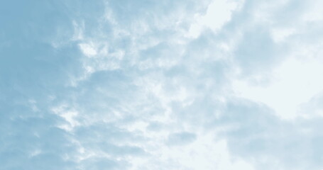 Image of blue sky with clouds and copy space