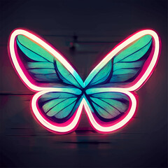 Beautiful butterfly logo design pattern