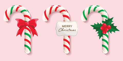 Christmas holiday decoration background with Tree Gift box and santa claus man isolated vector illustration. Happy new year winter holiday.