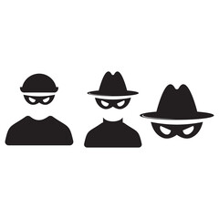 Thief icon vector illustration symbol	